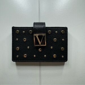 Victoria’s Secret Black Card Holder with Gold Hardware